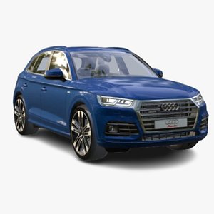 Audi Q5 2018 high-quality 3D Model with interior 3D model 3D model