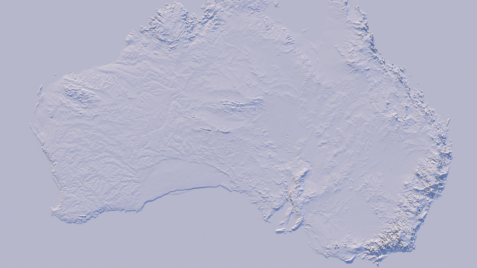 Australia Map - 40K Realistic Satellite Terrain - Elevation 3D model https://p.turbosquid.com/ts-thumb/jP/NusYH8/HD/whitemodel/jpg/1775902456/1920x1080/fit_q87/5d617f8741fb9d9b2f2147c129749b11d0606cbe/whitemodel.jpg