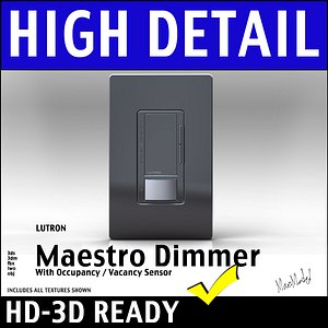light dimmer switch sensor 3d 3ds