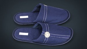 house slippers 3d obj