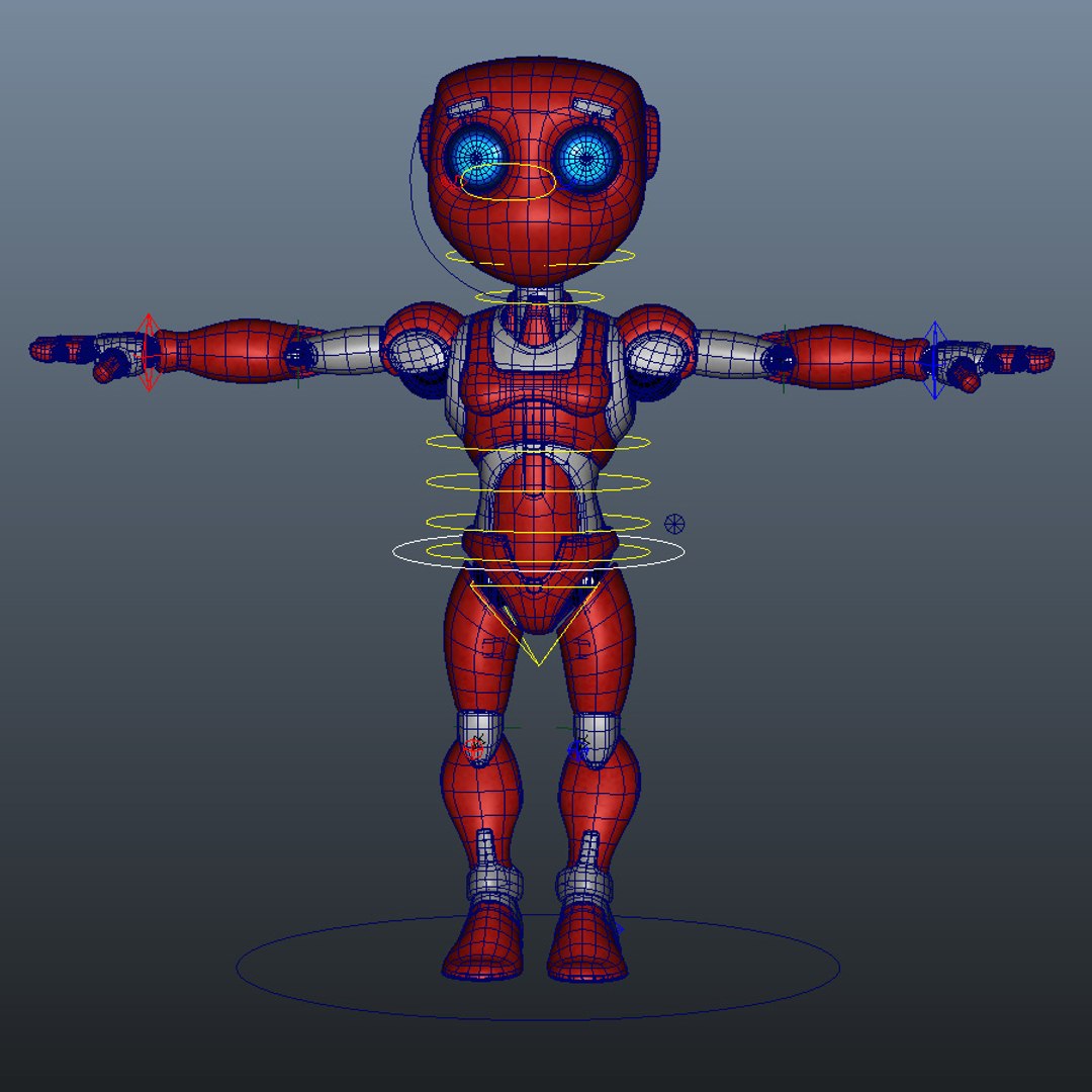 3d Robot Rigged