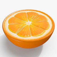 Fresh Half Orange Fruit