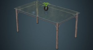 glass table 1b 3D model