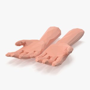 Stylized Low Poly Hands