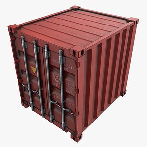 10ft Shipping Container - Red