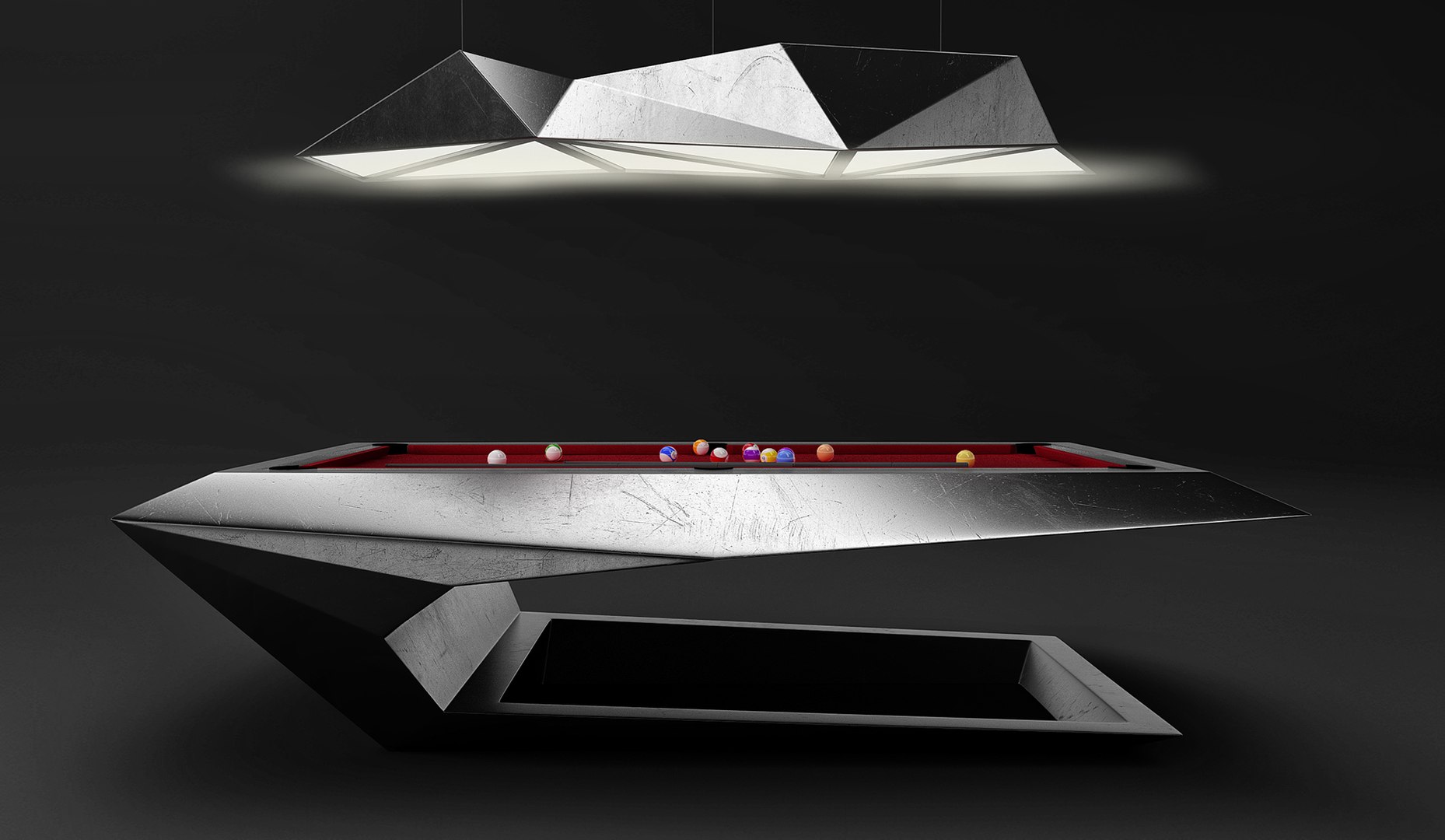 Crystal Pool Table 3D - TurboSquid 1431662