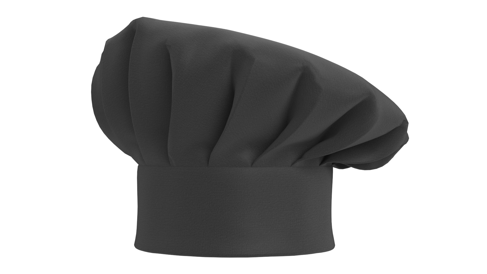 Chef Hat 01 Black 3D https://p.turbosquid.com/ts-thumb/jP/cTgnh1/tE/chefhatblack4/jpg/1699497489/1920x1080/fit_q87/045220b44edefd015e9882d0597f588c7b5f84fe/chefhatblack4.jpg
