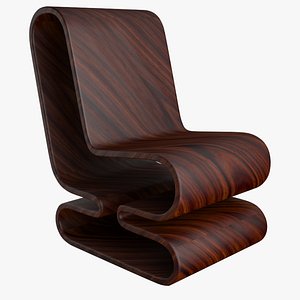 3D model wood chair