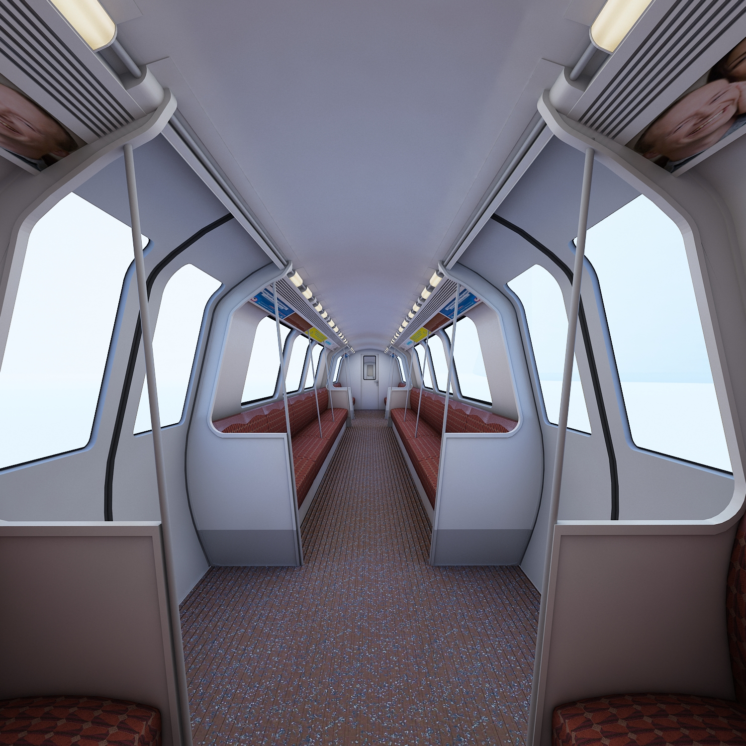 glasgow subway train 3d model