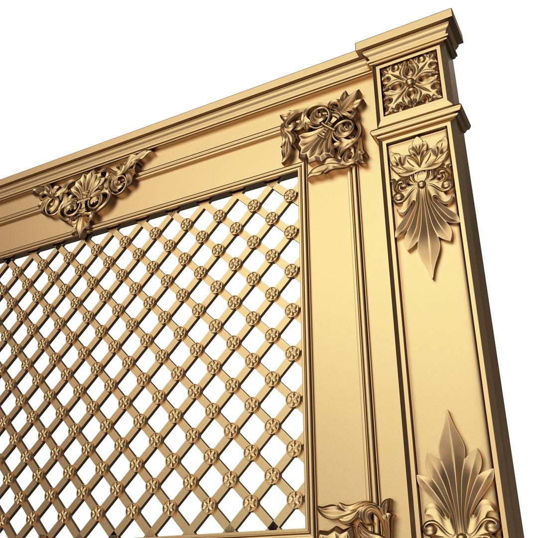 3D Radiator Cover Decorative Screening Grille Panel 016 model ...