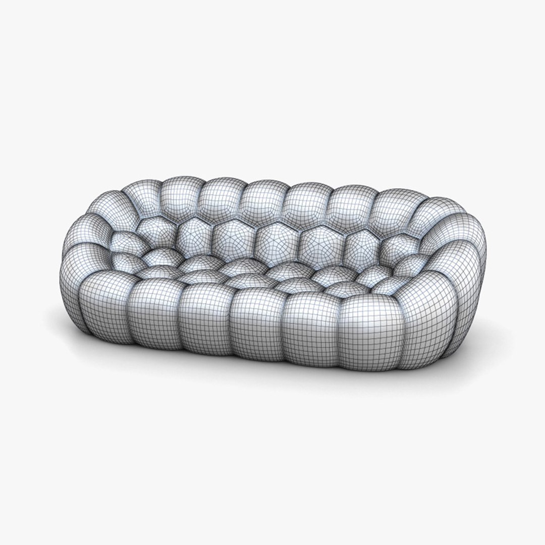 3D Roche Bobois Bubble Large Sofa TurboSquid 1815889