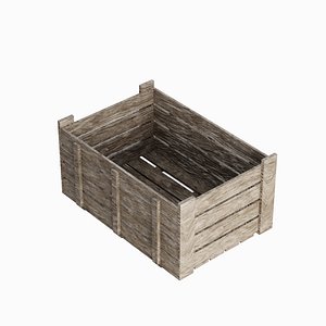 3D Wooden Crate 06