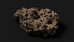 rock volcanic rough stone debris PBR photogrammetry model