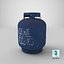 Gas Cylinder Blue 3D model