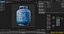 Gas Cylinder Blue 3D model