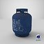 Gas Cylinder Blue 3D model