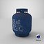 Gas Cylinder Blue 3D model