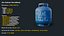 Gas Cylinder Blue 3D model