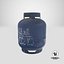 Gas Cylinder Blue 3D model