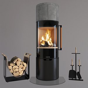 3D fireplace keddy model