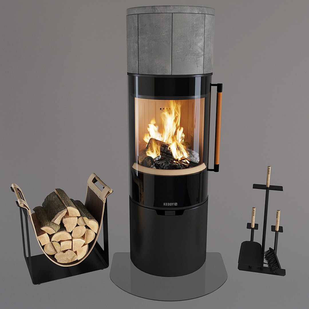 3D Fireplace Keddy Model - TurboSquid 1508567