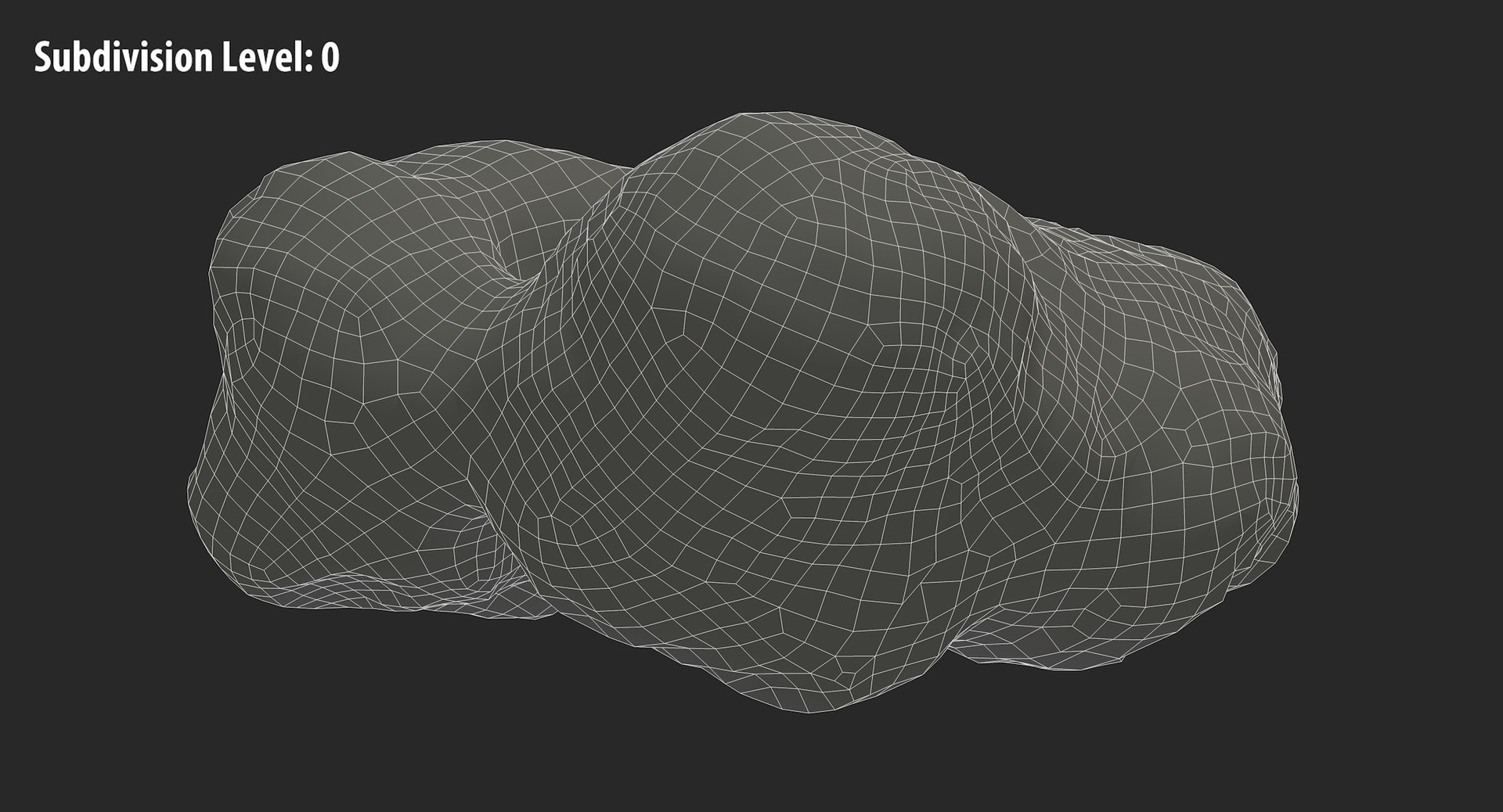 asteroid 03 3d model