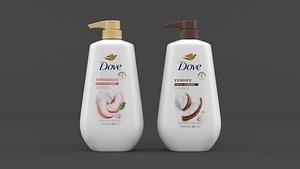 3D Dove Body Wash model