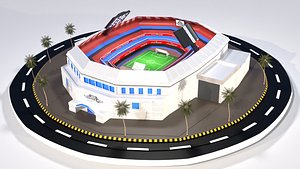 Stade des Martyrs 3D model - Download Architecture on