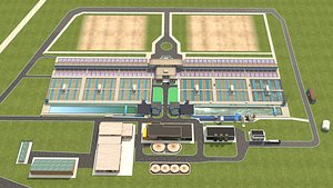 Water Treatment Plant 3D model