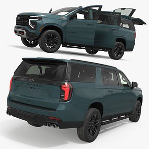 2025 Chevrolet Suburban Z71 4WD Rigged for Cinema 4D