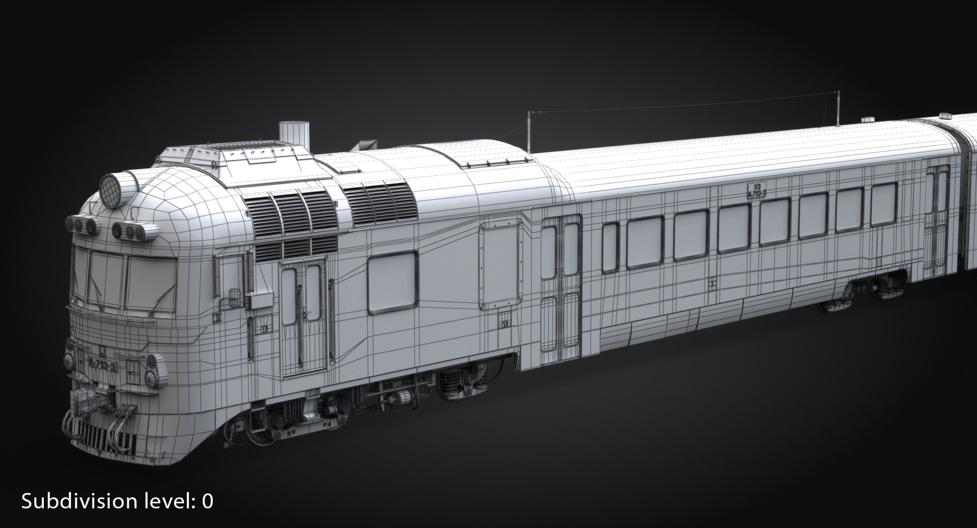 3D D1 Diesel Passenger Train Model - TurboSquid 1298848