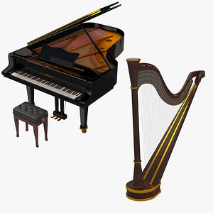 Grand Piano - Download Free 3D model by Amatsukast (@Amatsukast