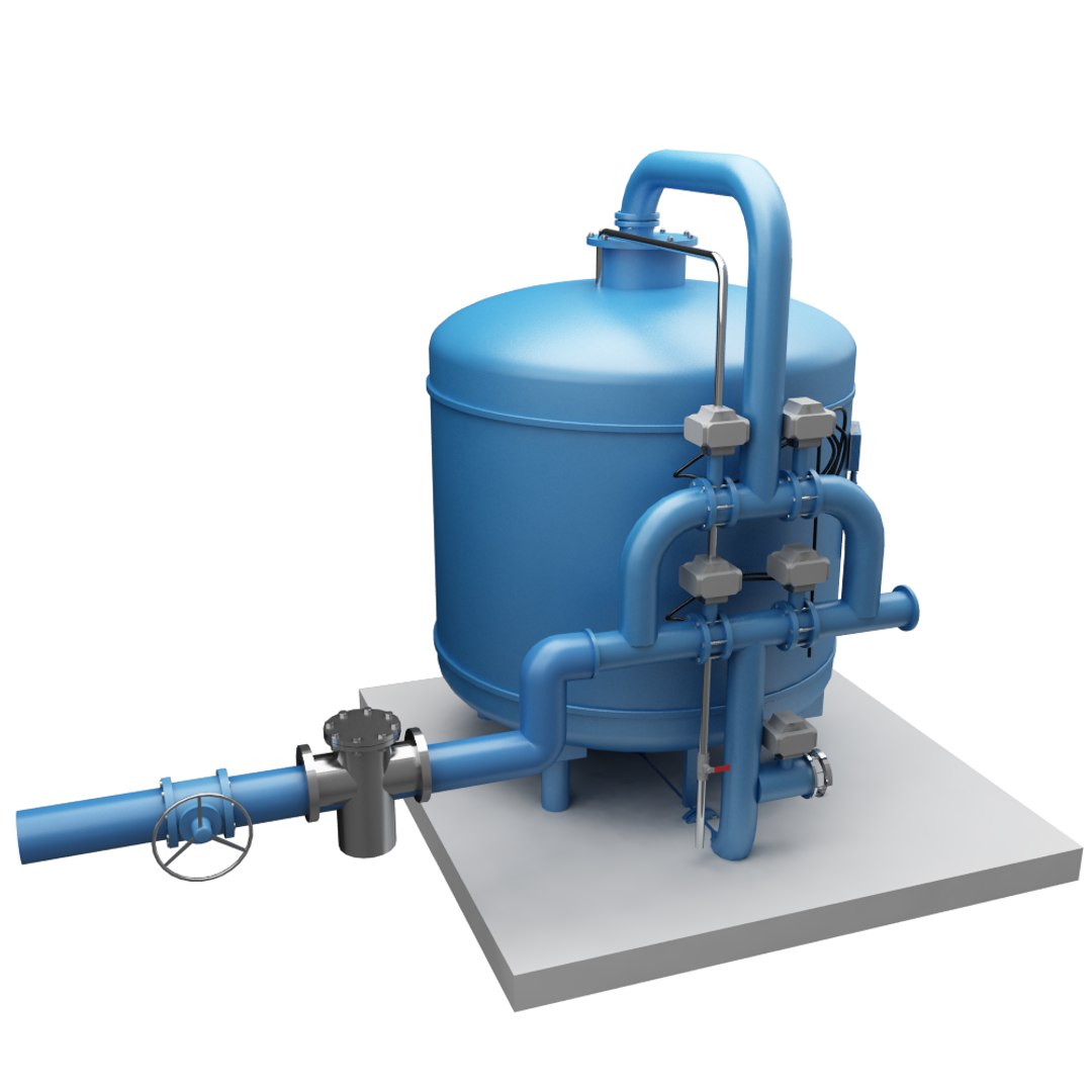 3D Chilled Water Stream Filtration Model TurboSquid 1270119