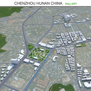 3D Chenzhou Hunan China model