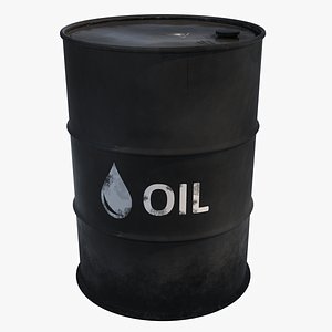 Oil Barrel 3D Model