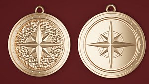 Pendant compass two in one model