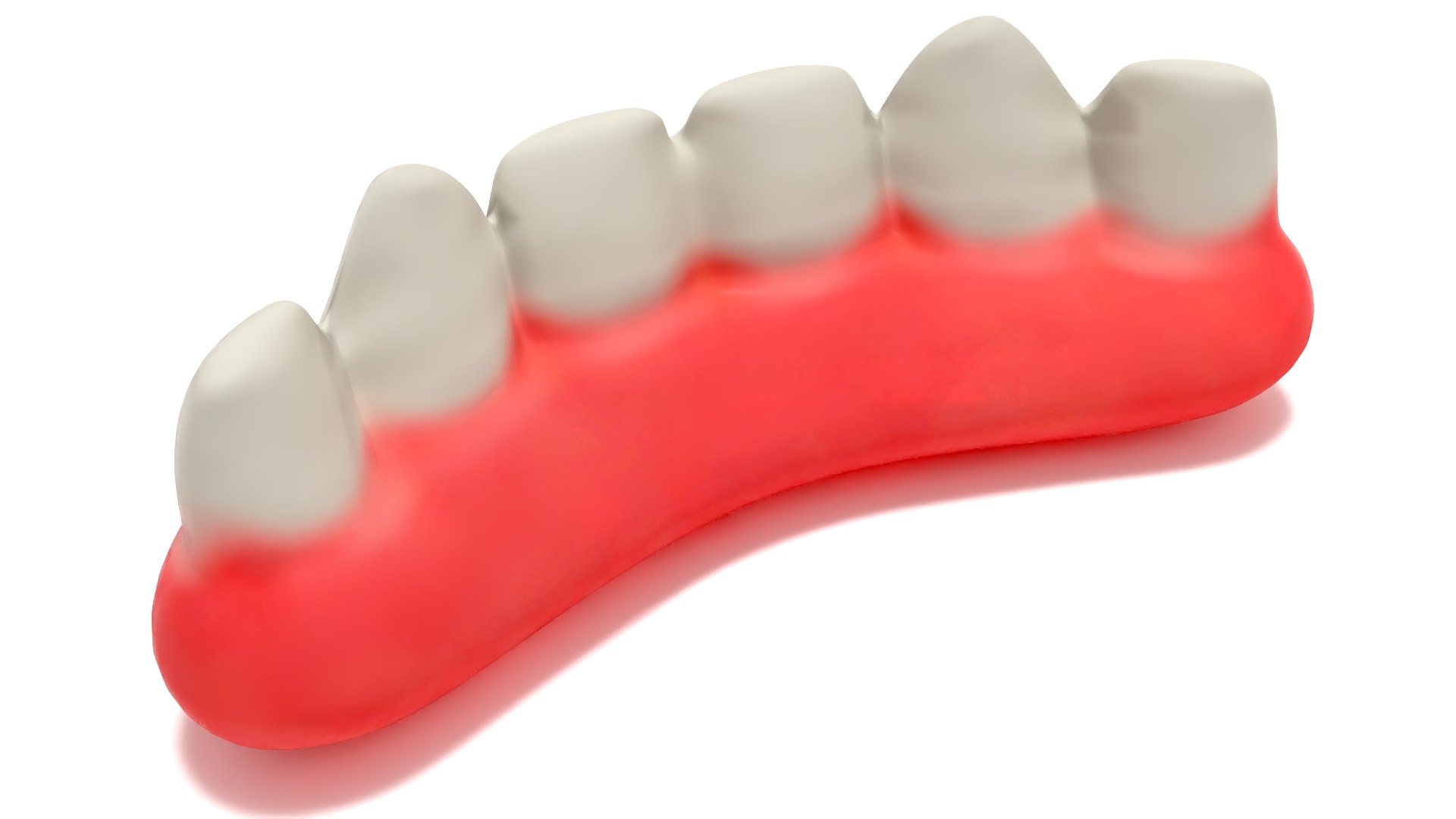 Gummy Teeth Candy 3D model preview