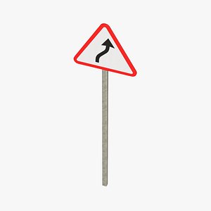 Right S Curve Road Sign