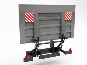 tail lift truck 3d c4d