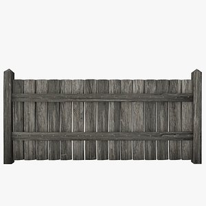 fence wood 3D