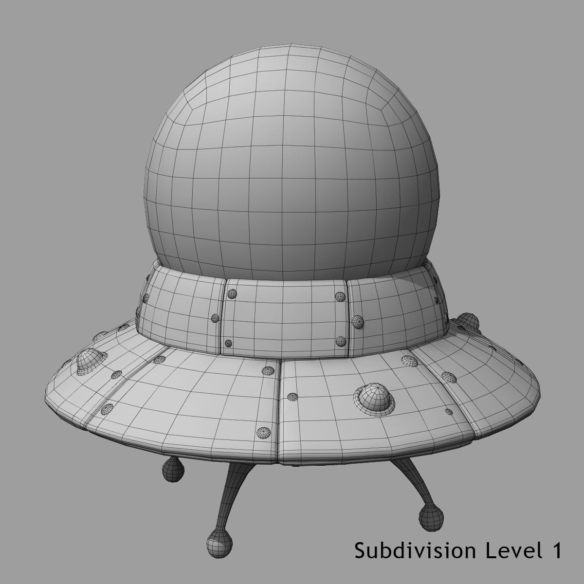 modelo 3d Nave espacial de dibujos animados - TurboSquid 759398