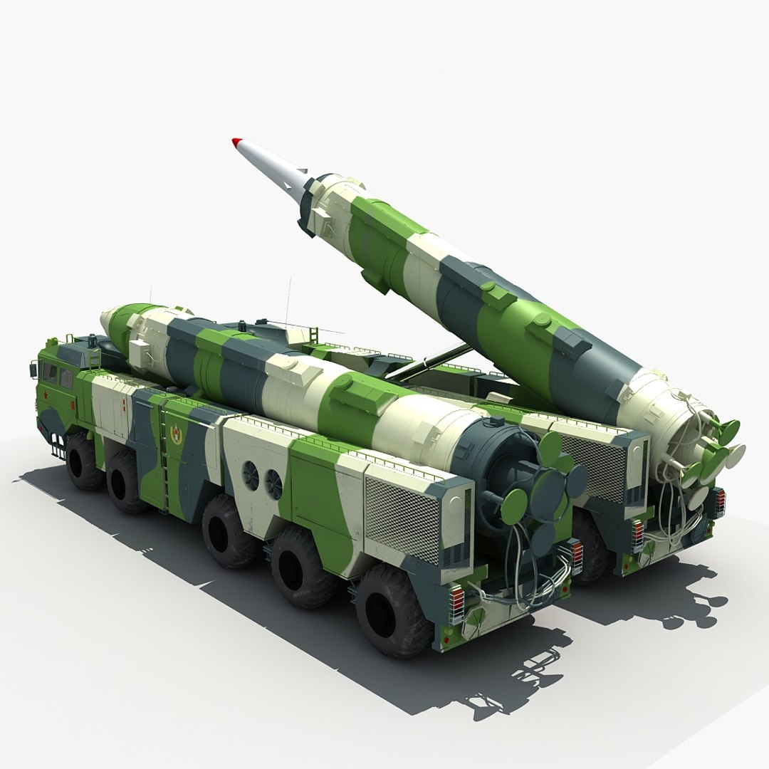 3D Model China Df-21c Ballistic Missile - TurboSquid 1421289