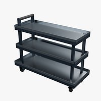 Lipped Bin Picking Cart 1350x550mm Configuration 04