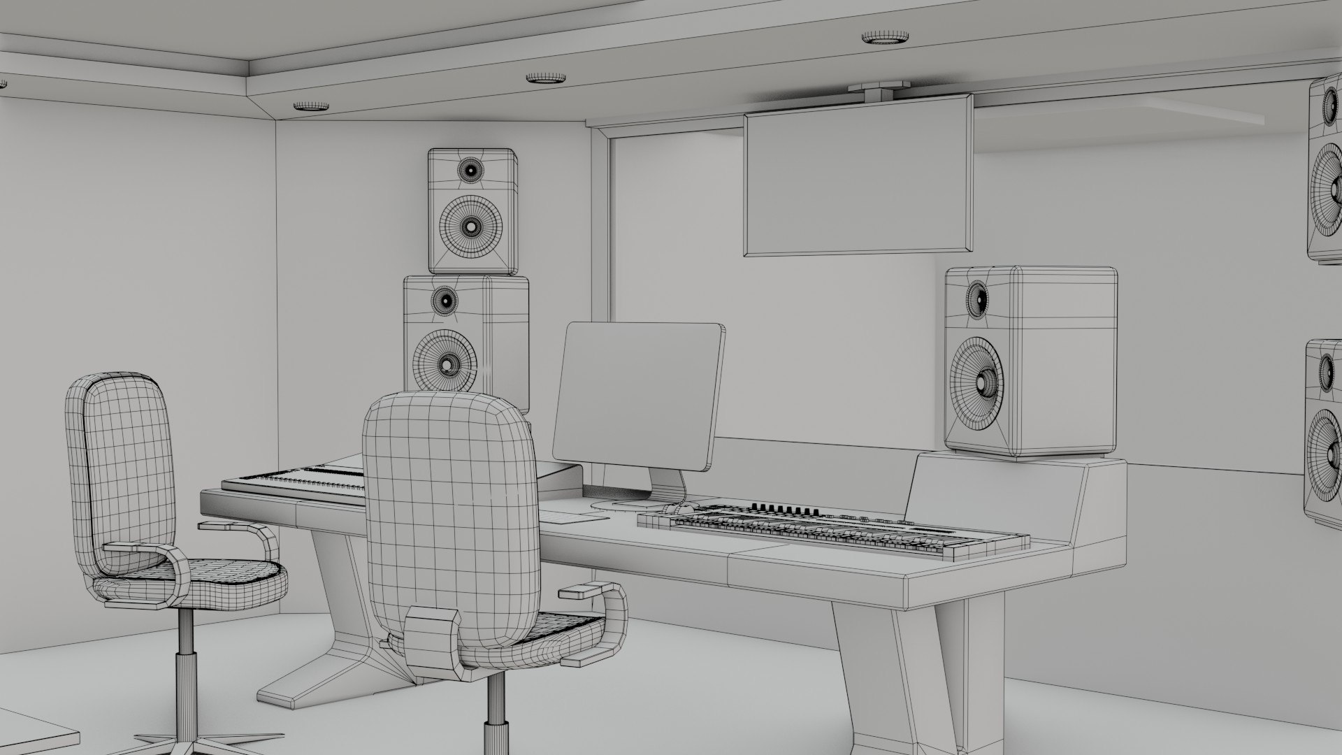 3D Recording Studio - Low Poly - Game Ready - PBR - TurboSquid 1862170