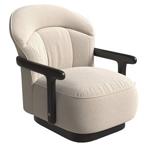 HOTHING FUSION Leather armchair with armrests 3D model