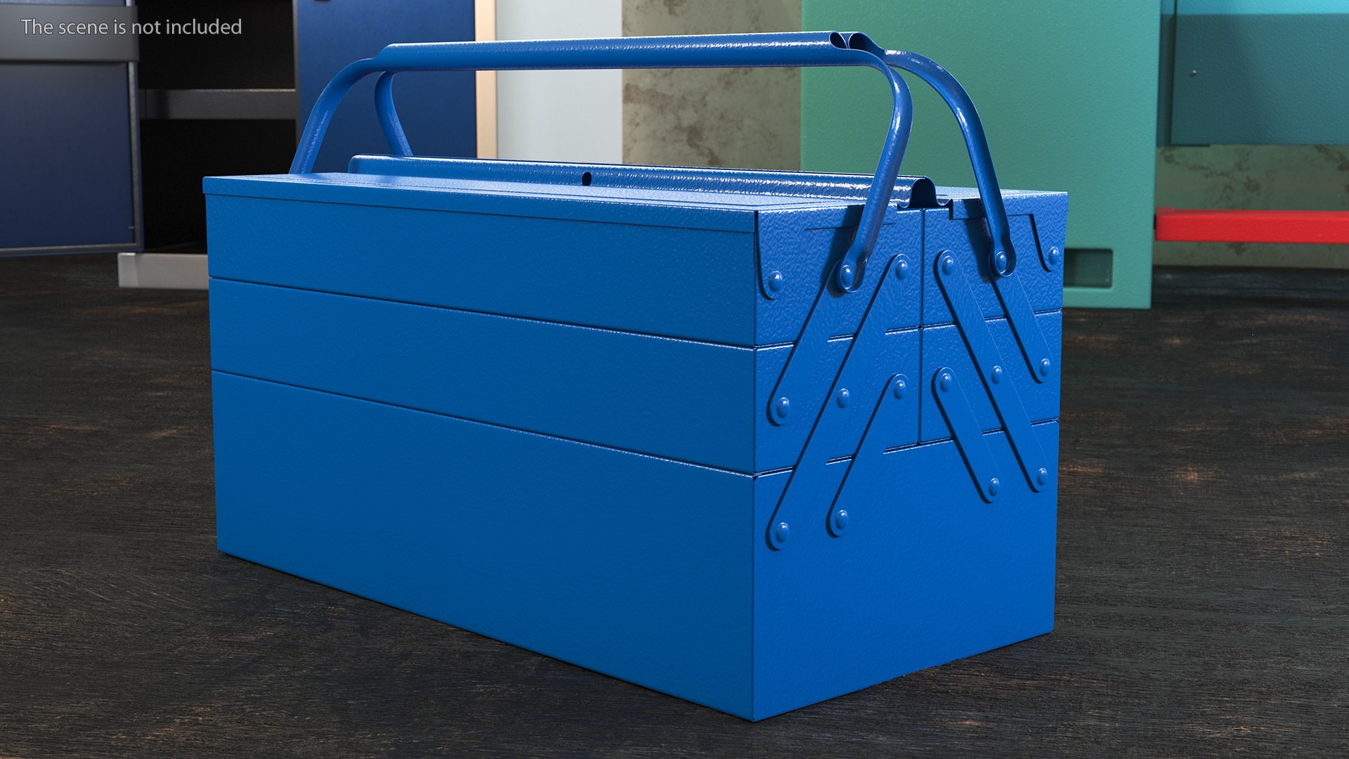 3D Steel Toolbox 5 Compartments - TurboSquid 1699079