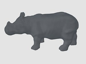 Low Poly Rhino Base Mesh(1)