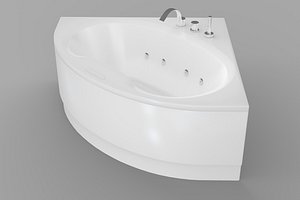 Corner Bathtub with hot tub