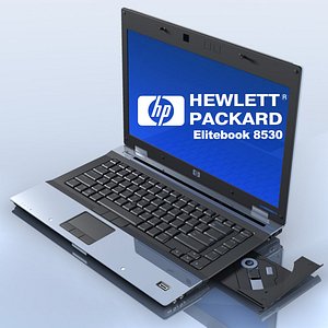 3d model notebook hp elitebook 8530p