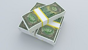 3D Belize 1 Dollar 1976 Banknote 3D Model